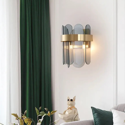 Modern Scandinavisch Handgemaakte Glazen Wandlamp