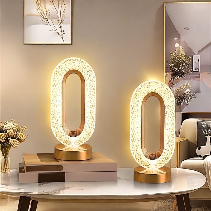 Elegante Kristallen Verstelbare Tafellampen Set