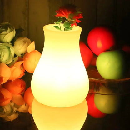 Sfeervolle LED Vaas Verlichting met Bloemaccent