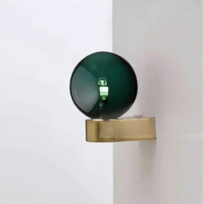 Glazen Bol Wandverlichting met Stijlvolle Afwerking