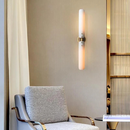 Messing Wandlamp met Matglas voor Schilderijen