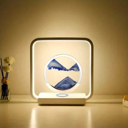 Rustgevende 3D LED Zandstroom Tafellamp