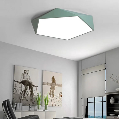 Luxe Pentagon Macaron Plafondlamp met Modern Design