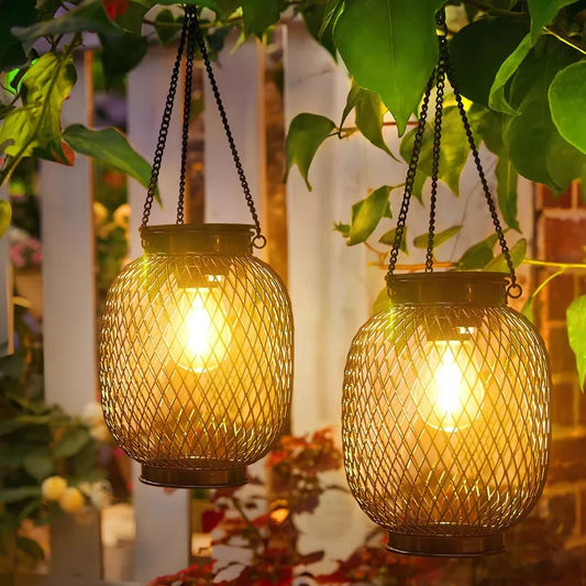 Moderne Lantaarn Zonne-energie Buitenverlichting