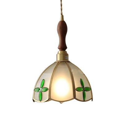 Tiffany Walnoot Touch LED Glas Hanglamp
