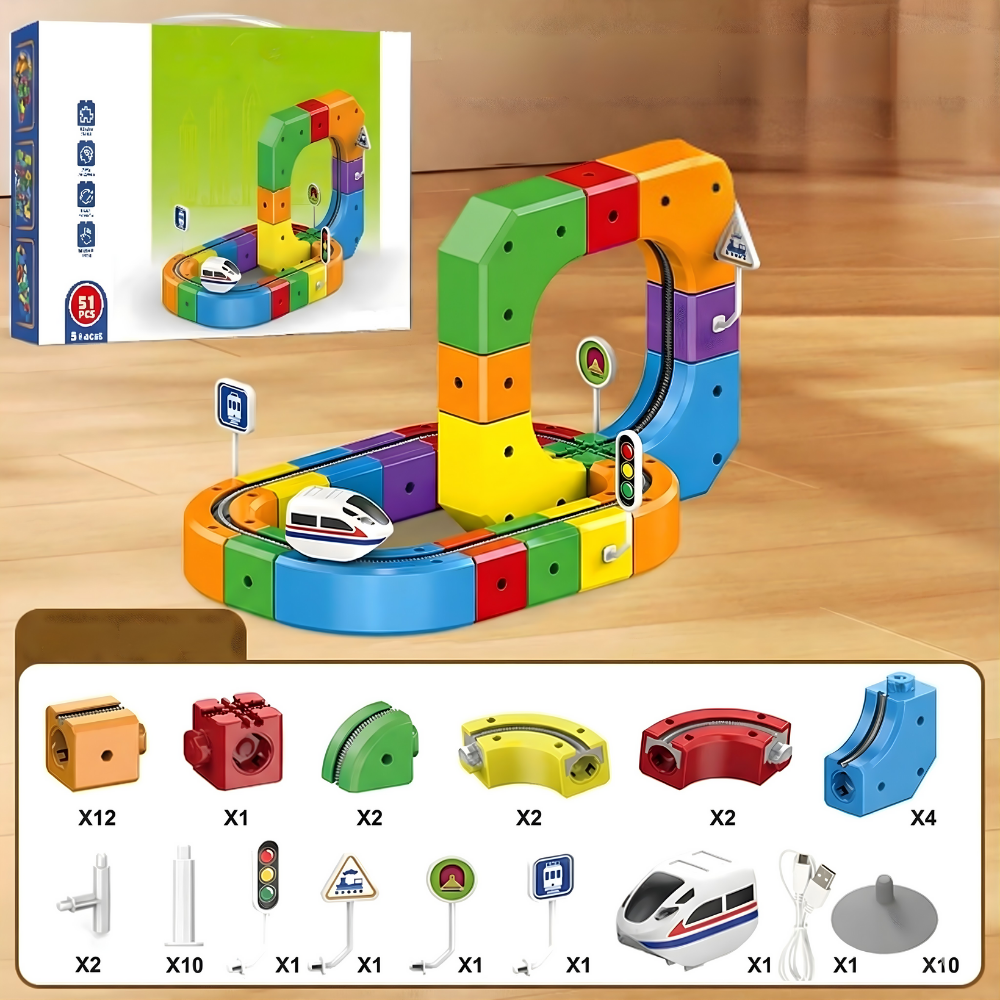 Magnetische Bouwstenen Speelgoed Racebaan Educatief Constructiespel