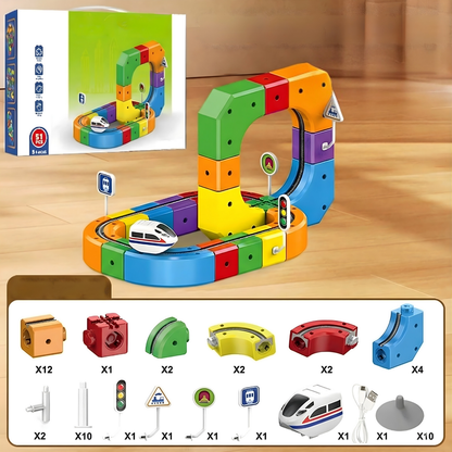 Magnetische Bouwstenen Speelgoed Racebaan Educatief Constructiespel