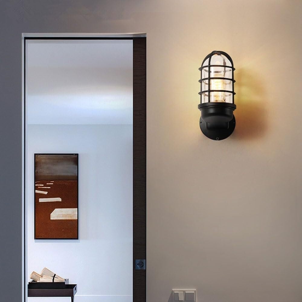 Industriële Waterdichte Aluminium Ronde Kooi Wandlamp
