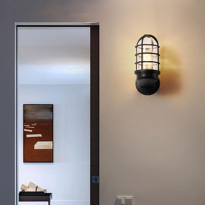 Industriële Waterdichte Aluminium Ronde Kooi Wandlamp
