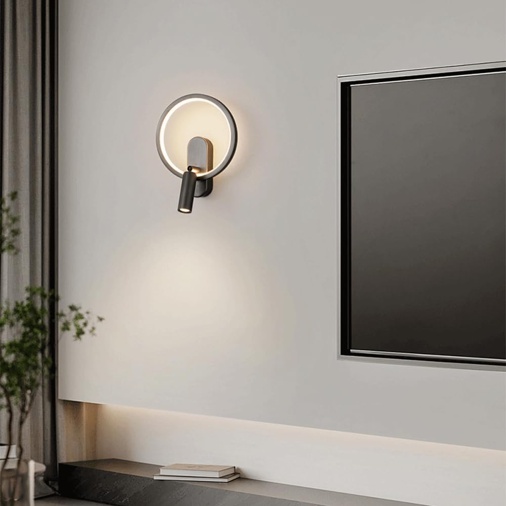 Nordic Ronde Wandlamp met Verstelbare LED-Spot