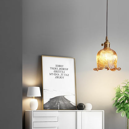 Bloom Glow Glazen Bloemvormige Hanglamp
