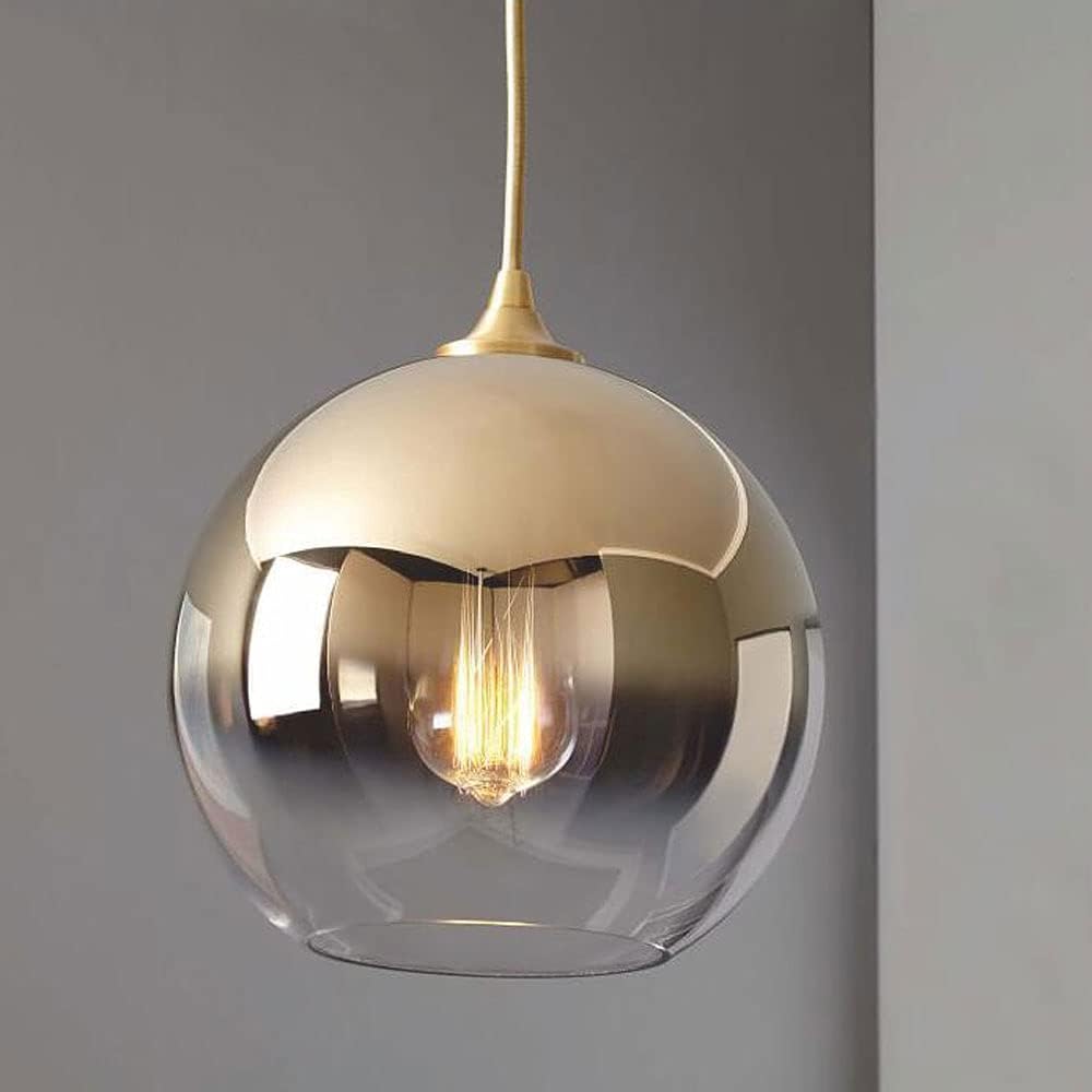 Glazen Hanglamp met Metallic Ombre Afwerking