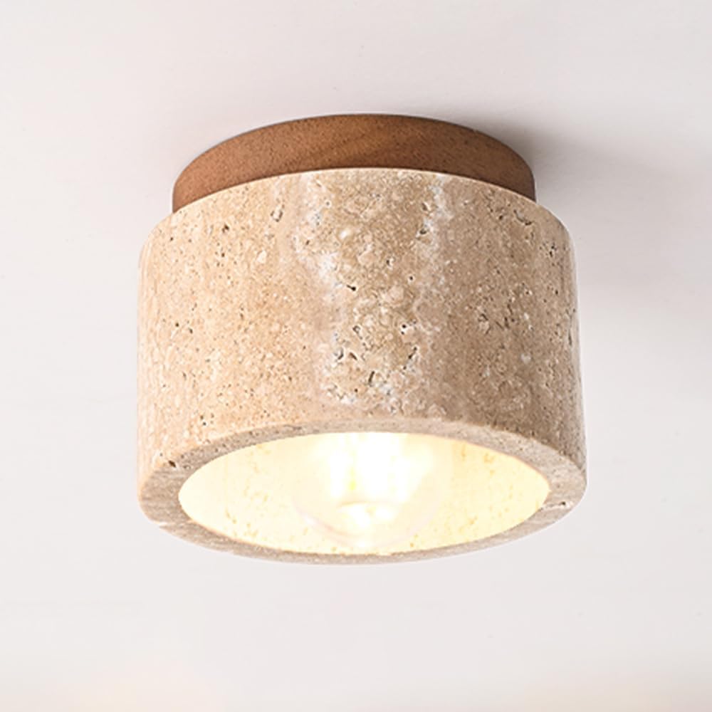 Moderne Verfijnde Travertin Plafondlamp