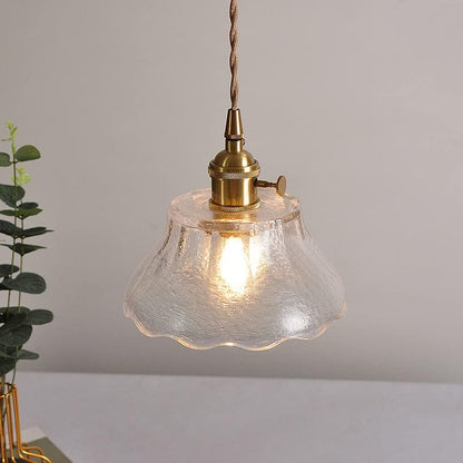 Luxe Tiffany Hanglamp met Walnoothout