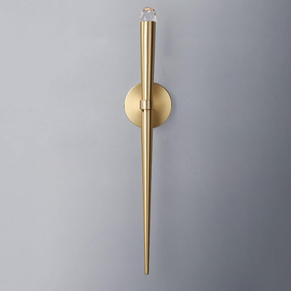 Moderne Minimalistische Wandlamp met Dunne Fakkel