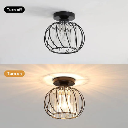 Nordic Luxe Glazen Hal Plafondverlichting