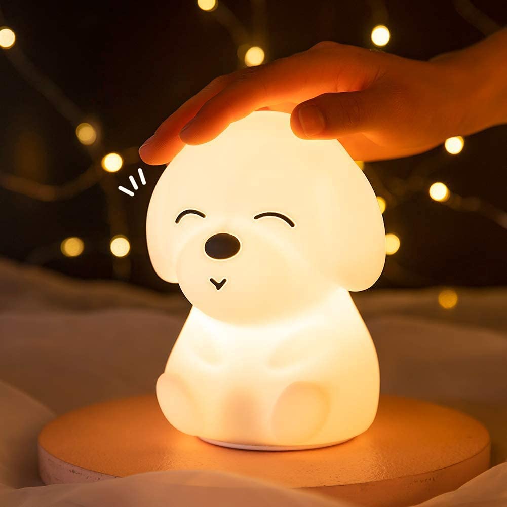 Kleurrijk & Oplaadbaar Zacht Hond LED Nachtlamp