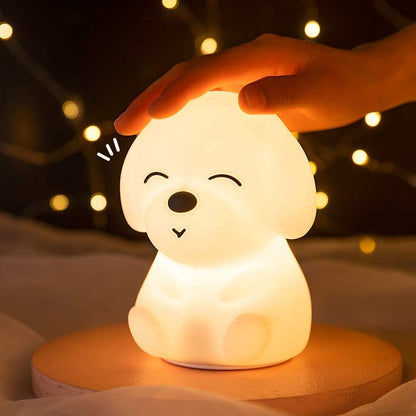Kleurrijk & Oplaadbaar Zacht Hond LED Nachtlamp