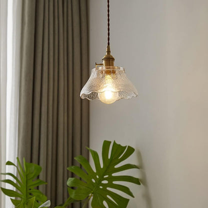 Luxe Tiffany Hanglamp met Walnoothout