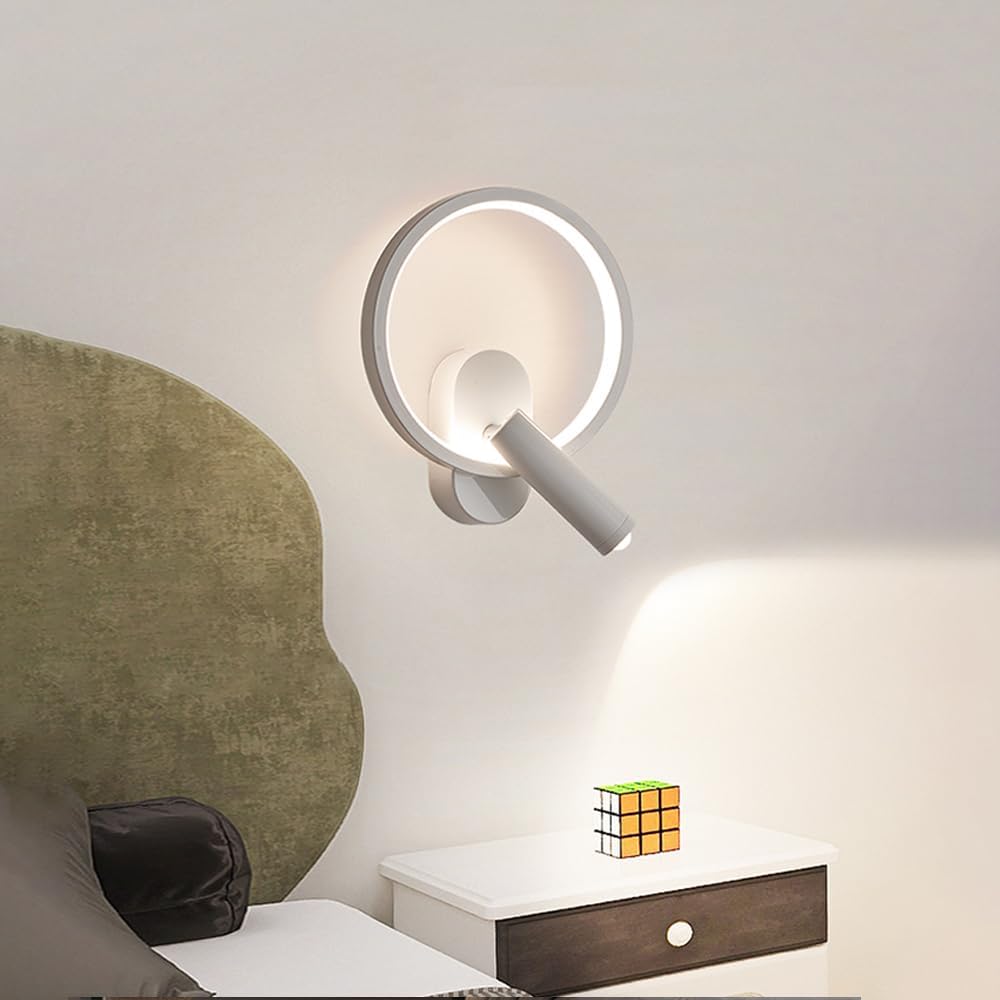 Nordic Ronde Wandlamp met Verstelbare LED-Spot