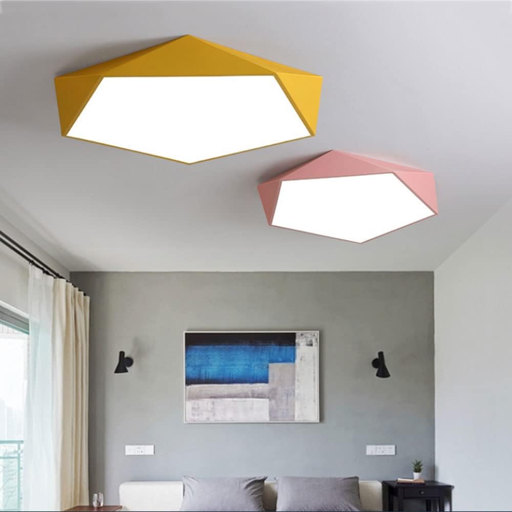 Luxe Pentagon Macaron Plafondlamp met Modern Design