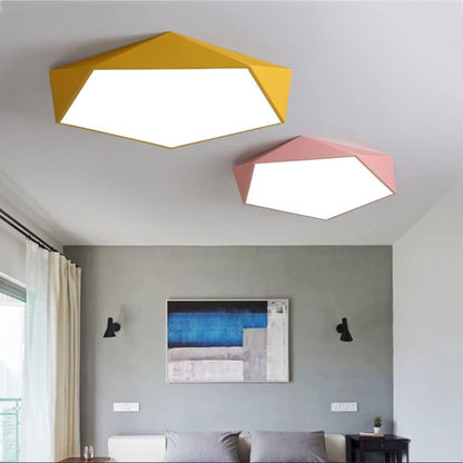 Luxe Pentagon Macaron Plafondlamp met Modern Design