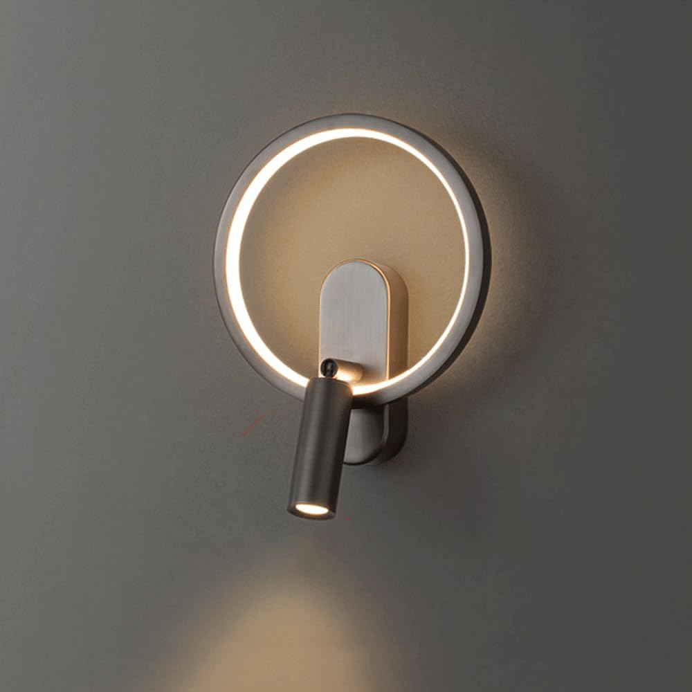 Nordic Ronde Wandlamp met Verstelbare LED-Spot