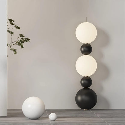 Bauhaus Stapelbal Authentieke Kalebas Vloerlamp