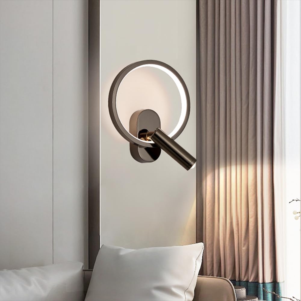 Nordic Ronde Wandlamp met Verstelbare LED-Spot