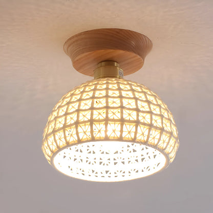 Nordic Keramische Plafondlamp met Warme Gloed