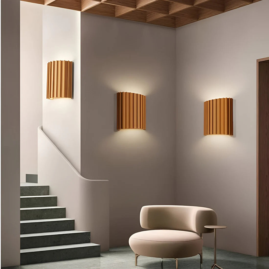Moderne Wandlamp met Handgemaakt Resin Design