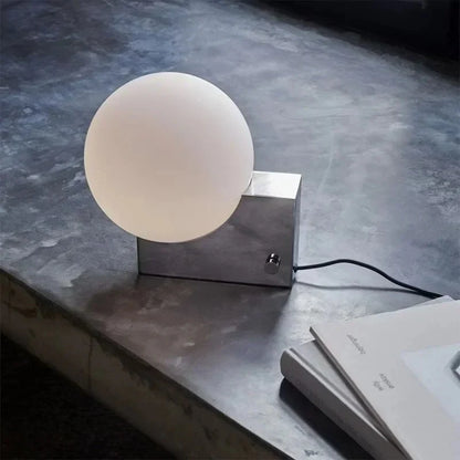 Modern Ontwerp Tafellamp met Matte Glazen Bol