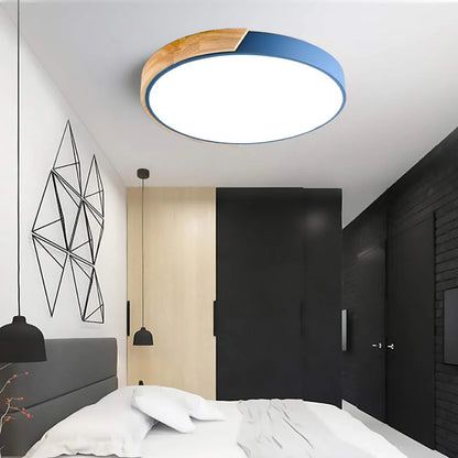 Ronde LED Plafondlamp met Kleuraccent