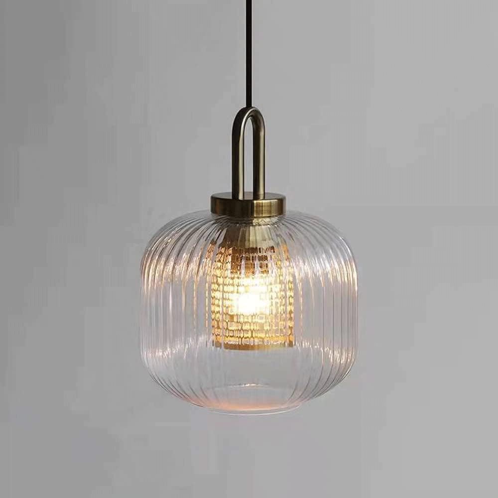 Moderne Stijlvolle Strepen Glazen Hanglamp