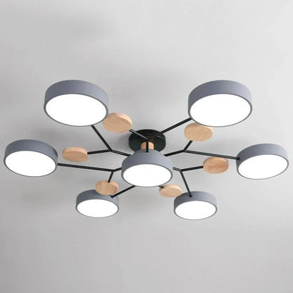 Hedendaagse Ronde IJzeren LED Plafondkroonluchter