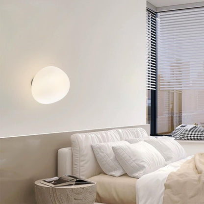 Abby Ovale Glazen Wandlamp met Zachte Gloed