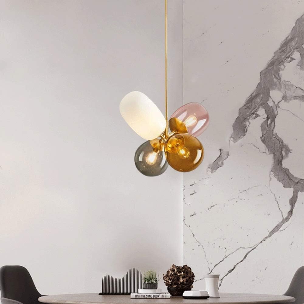 Luminara Tak Art Deco Glas-in-Lood Kroonluchter