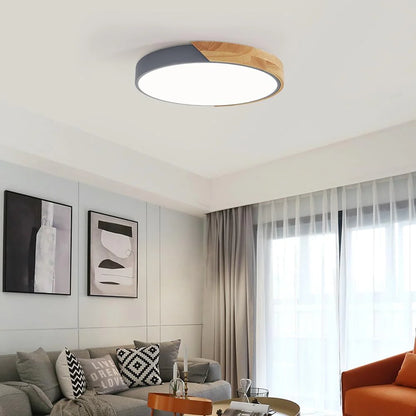Ronde LED Plafondlamp met Kleuraccent