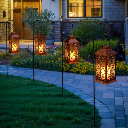 Solar Hanglamp met Ingebouwde LED Kaars – Creatieve Buitenverlichting