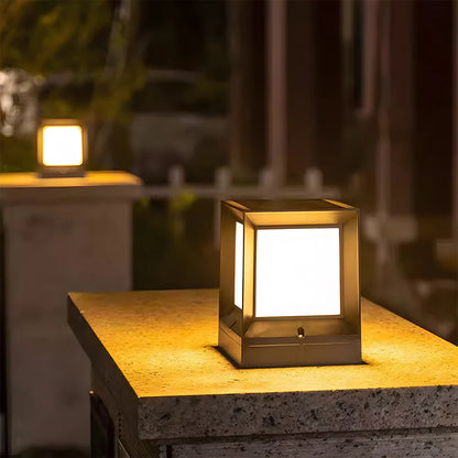 Moderne LED Zwarte Solar Buitenlantaarn