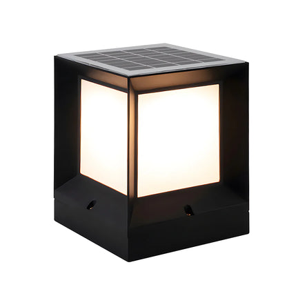 Moderne LED Zwarte Solar Buitenlantaarn