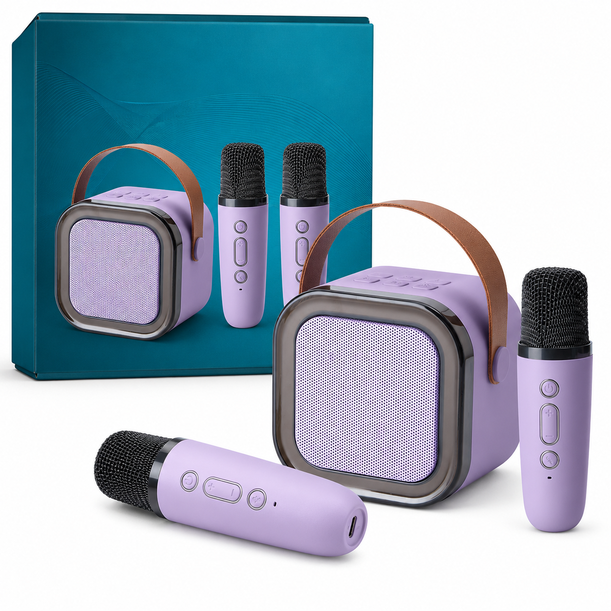 Karaoke Set Bluetooth Draadloos LED Kinderen