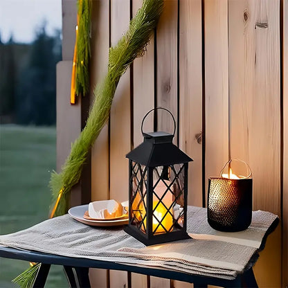 Solar Hanglamp met Ingebouwde LED Kaars – Creatieve Buitenverlichting