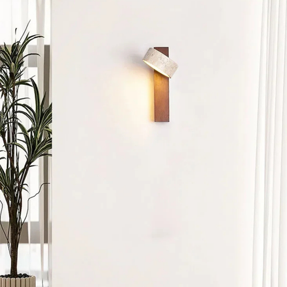 Japanse Stijl Wandlamp | Wabi Sabi Steen & Hout Elegantie