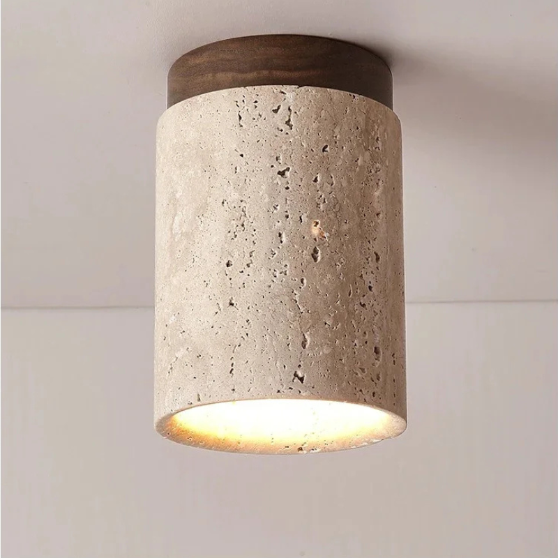 Moderne Verfijnde Travertin Plafondlamp