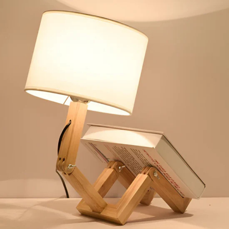WoodBuddy Flexibele Houten Tafellamp