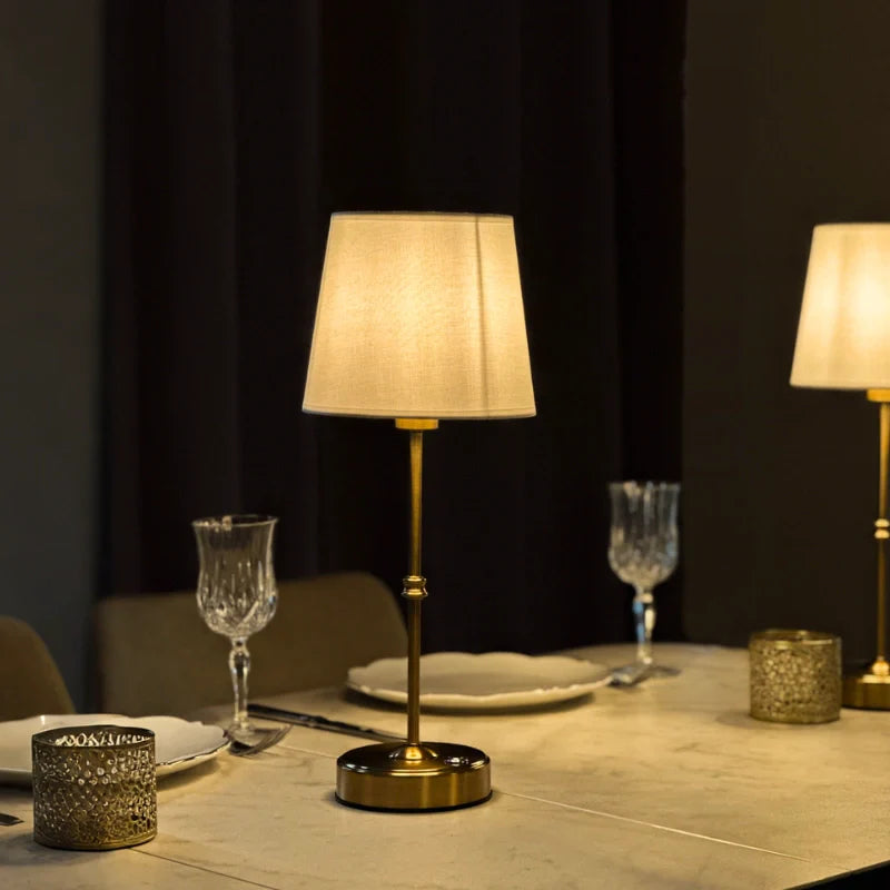 GoldenEase Draadloze Tafellamp met Warme Sfeer