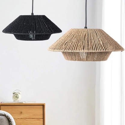 Japans-Geïnspireerde Wabi Sabi LED Touw Hanglamp