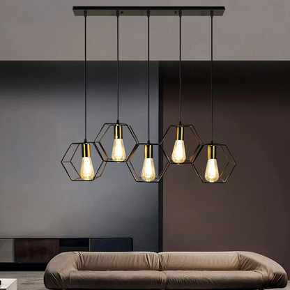 Geometrische Metalen Plafondkroonluchter met Creatief Ontwerp