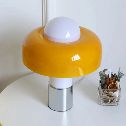 Luxe Italiaans Design Tafellamp met Koperen Accenten